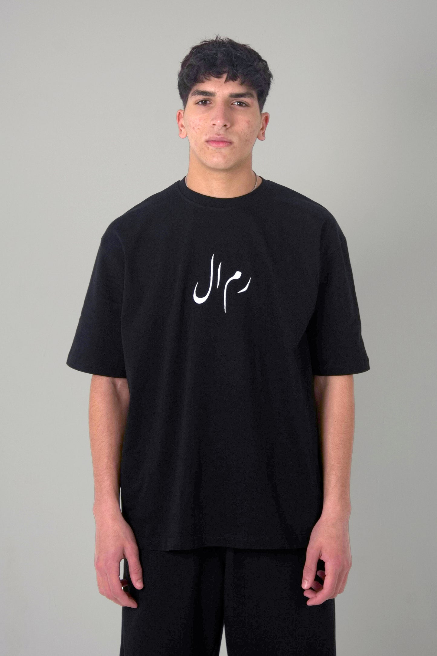 BLACK RIMAL OVERSIZED T-SHIRT